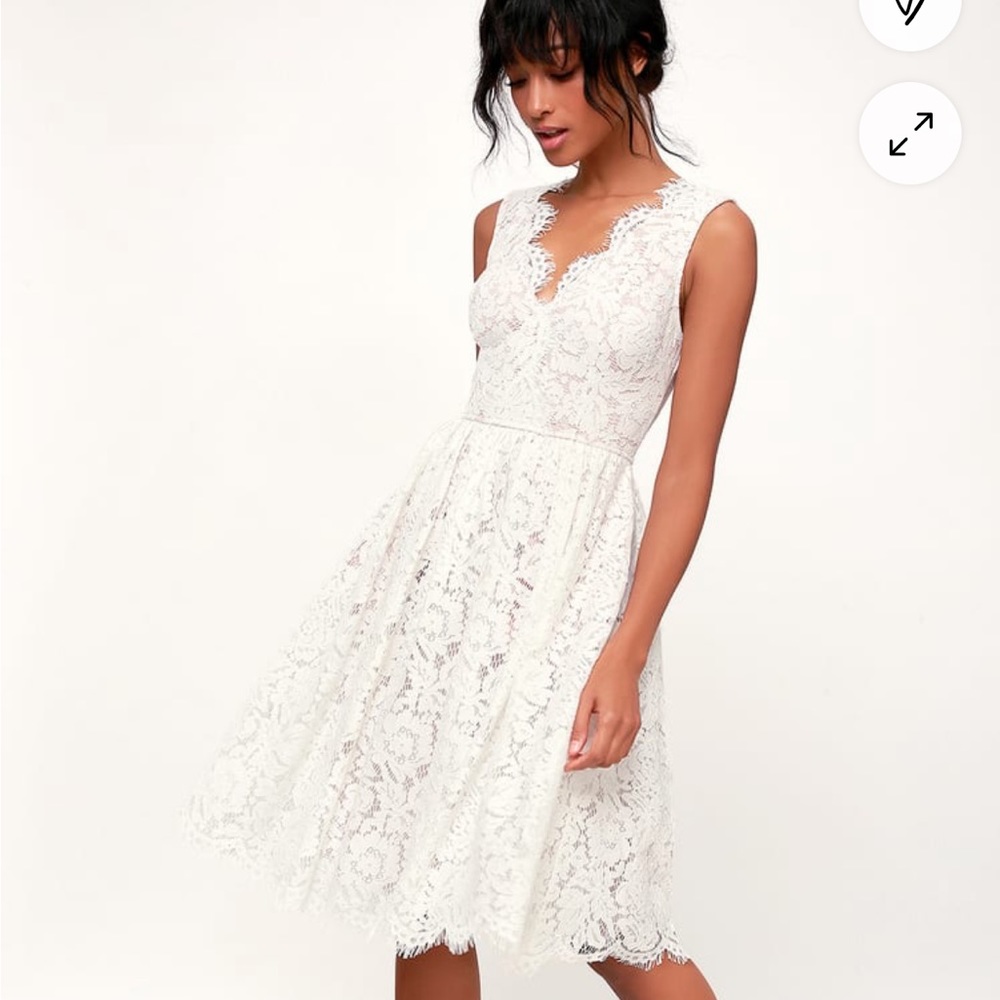 Ivory lace dress